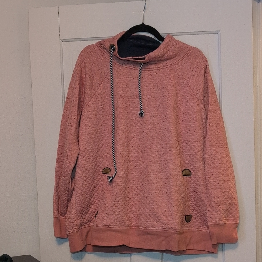 Maurices Coral Cowl Neck Sweater with Drawstring